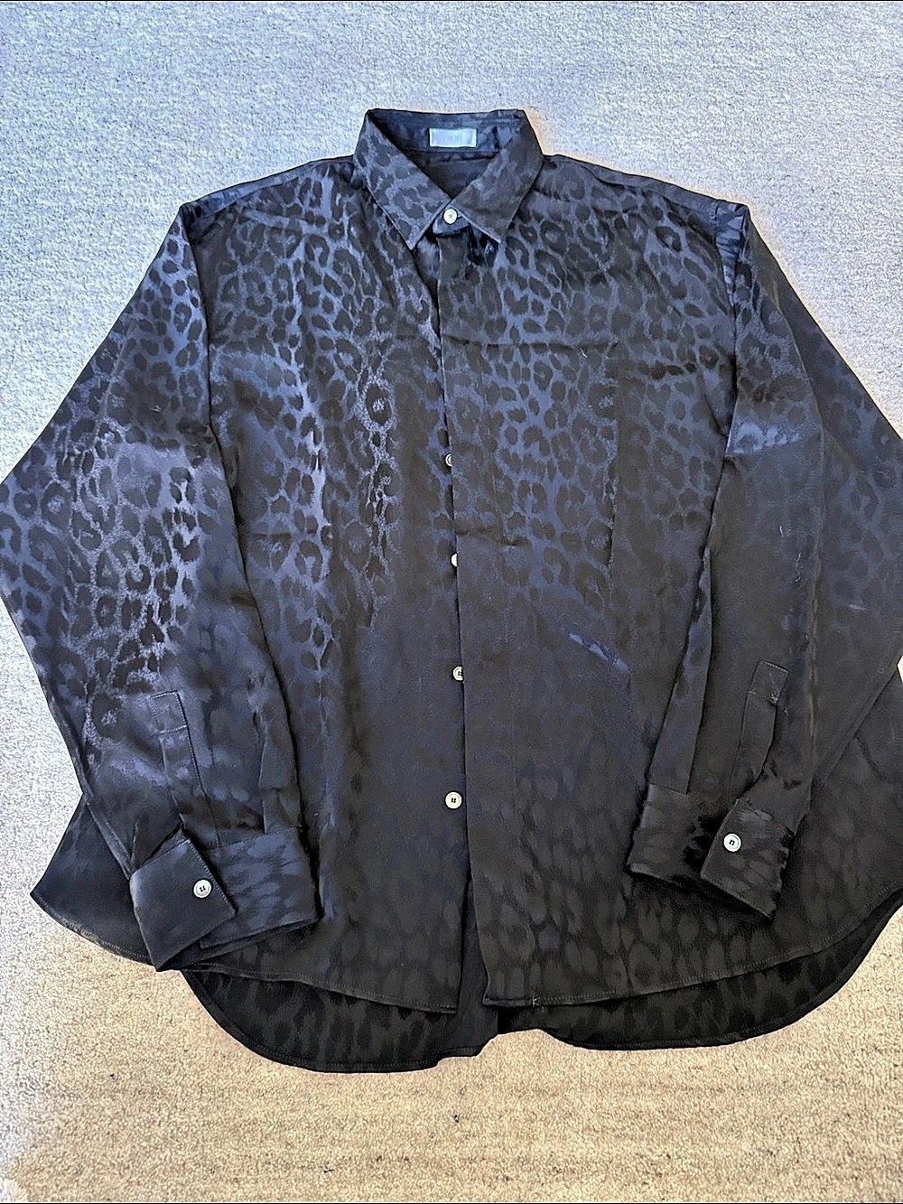 DIOR Men's Animal Print Button Down Size 42 Like New